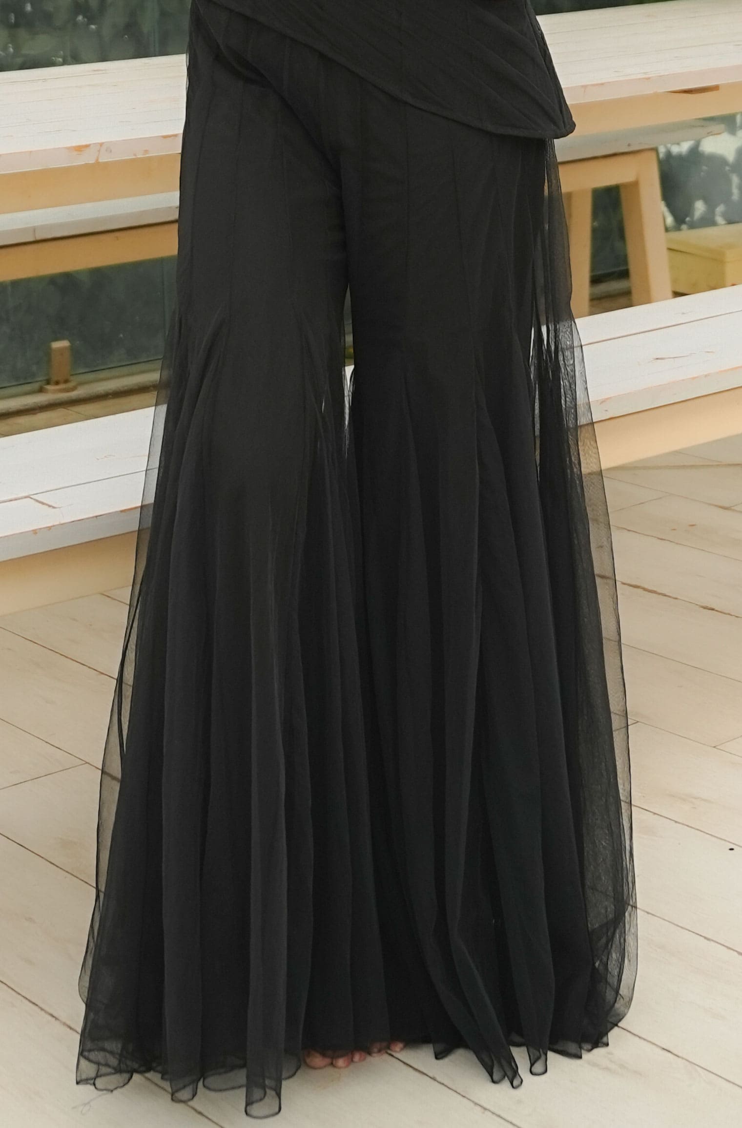 Extra Flare Net Pants